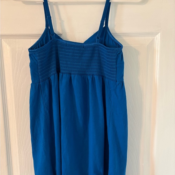 Blue Babydoll Tank Top Adjustable Straps Empire Waist NWT Medium - Picture 5 of 6